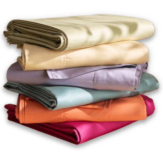 Sona textile products - stacked colorful fabrics